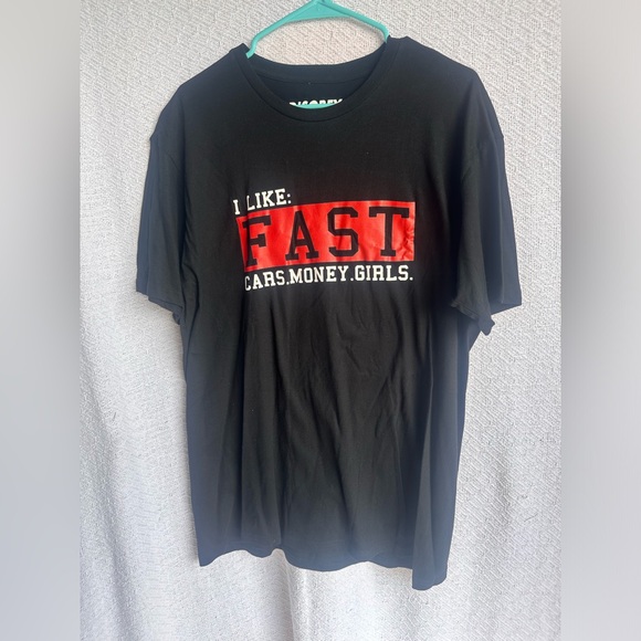 Disobey modify everything I like fast cars, money, girls men’s large shirt black - Picture 1 of 3